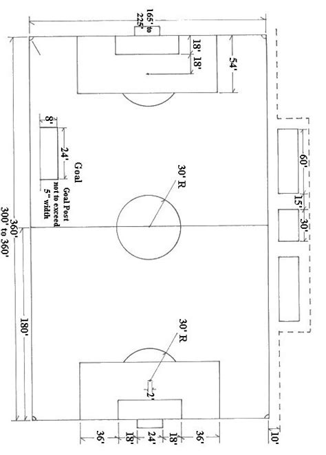 Full Page Printable Soccer Field Diagram