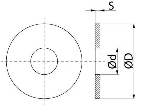 Шайба м12 размеры чертеж фото PwCalc ru
