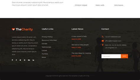 The Charity: a Non-profit Organization Website Template | Best Free ...