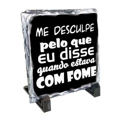 Quadro De Pedra Me Desculpa Pelo Que Disse Fome Elo7