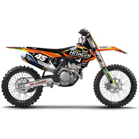 Kit déco Complet FLUO KTM SX SXF 2016 à 2018 EXC 17 à 19 Rd2shop