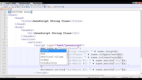 Javascript String Functions Youtube