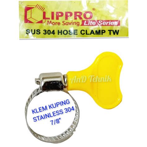 Jual KLEM SELANG KUPING PLASTIK 7 8 INCH HOSE CLAMP 7 8 BODY SUS 304