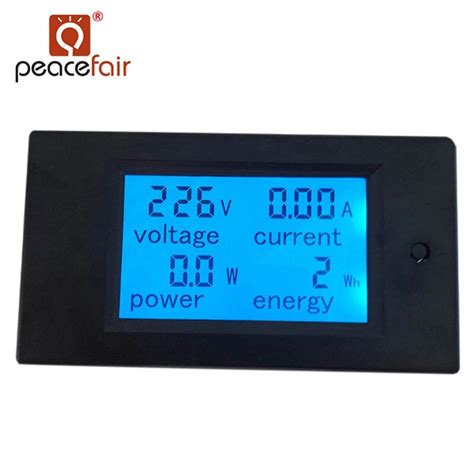 Peacefair PZEM 021 AC Single Phase Digital LCD Ammeter Voltmeter 80