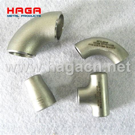 ANSI B 16 9 Stainless Steel Butt Welded Pipe Fittings China Butt