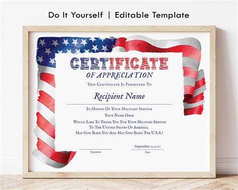 Usmc Certificate Of Commendation Template