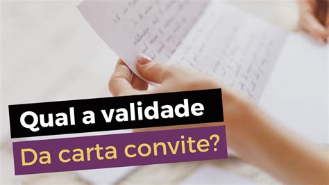 Qual A Validade Da Carta Convite Carta Convite Portugal 2022 YouTube