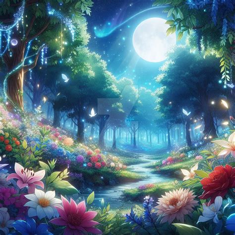 mystical forest magic digital art colorful by SorayasCorner on DeviantArt