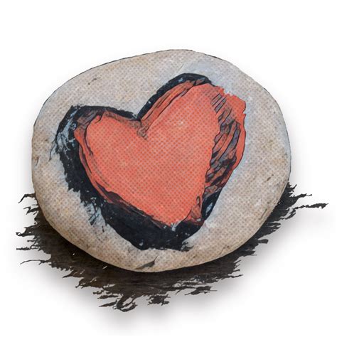 Download Stone Painted Stone Heart Royalty Free Stock Illustration Image Pixabay