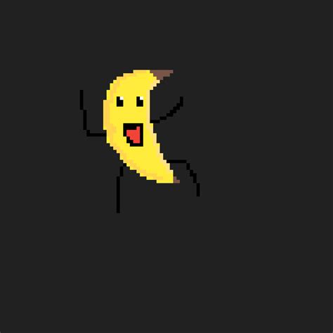 Dancing Black Banana Pixel Art