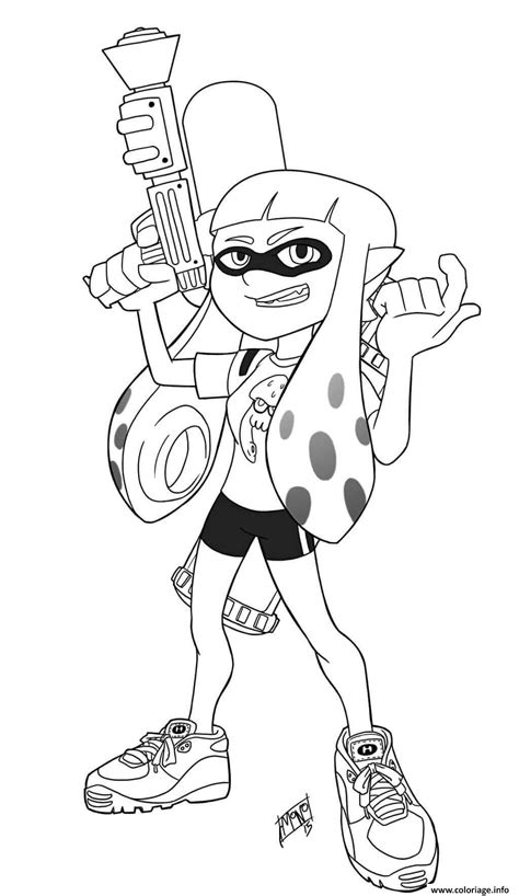 Coloriage Inklings Can Alternate Between Humanoid And Squid Form Dessin