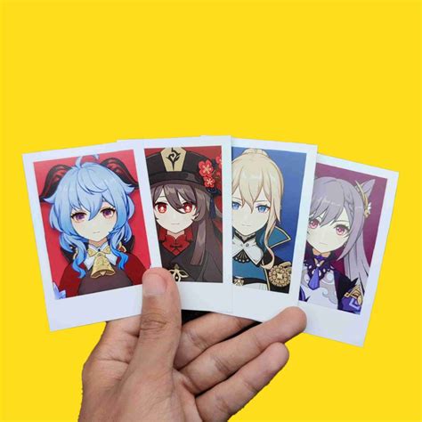 Jual Pcs Polaroid Deco Mini Poster Game Genshin Impact Jean Raiden