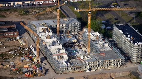 Bonn Aus Der Vogelperspektive Baustelle Zum Neubau Einer