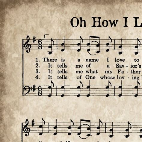 Oh How I Love Jesus Printable Vintage Hymn Print Antique - Etsy | Hymn print, Jesus printable ...