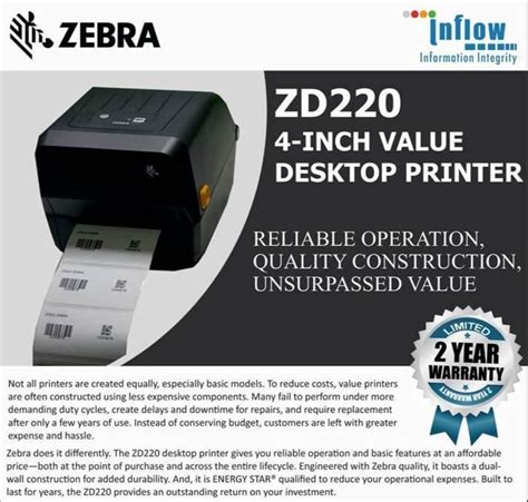 Zebra Zd220 Desktop Label Printer At Rs 8500 Barcode Printer In Bengaluru Id 23735517991