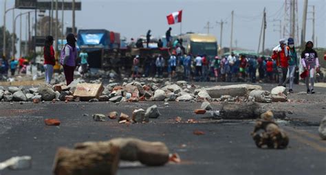 Protestas en Perú cuáles son las vías bloqueadas a nivel nacional