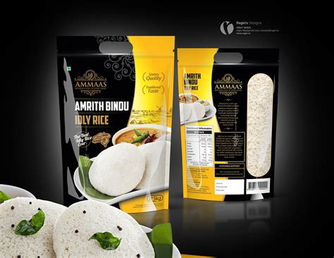 Ammaas Brand Amrith Bindu Idly Rice Packaging Design Regin In