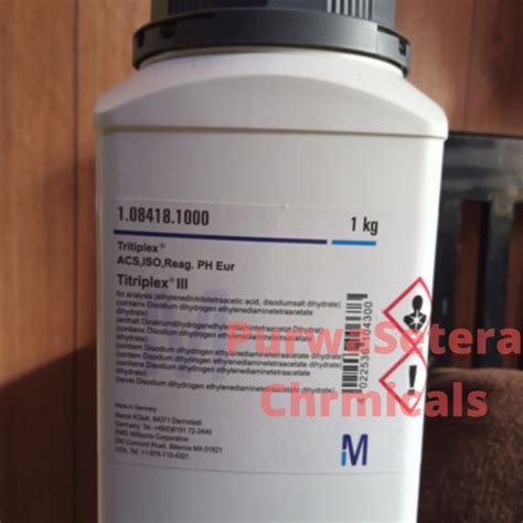 Jual Titriplex Iii Edta Disodium Edta Na2edta Merck 1 08418