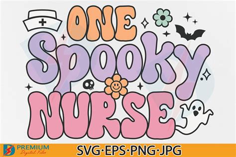 One Spooky Nurse Svg Retro Halloween Graphic By Premium Digital Files