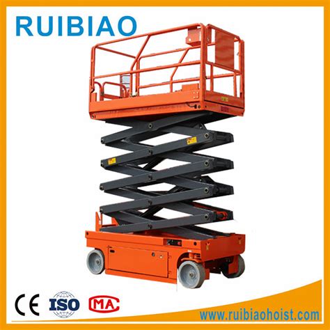 Aerial One Man Lift Self Propelled Electric Mini Scissor Lift Hydraulic