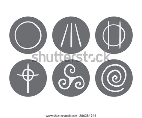 Vector Hand Drawn Symbols Druidism Icon Stock Vector (Royalty Free ...