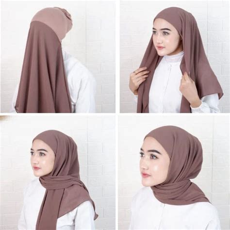 Jual Jilbab Pashmina Inner In Ceruty Hijab Pasmina Instan Ciput