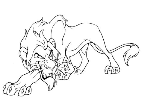 Lion King Scar Coloring Page