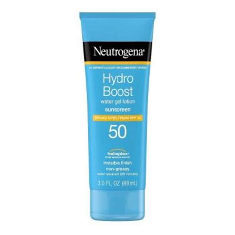 Protector solar Neutrogena Hydro Boost FPS 50 corporal y facial ácido