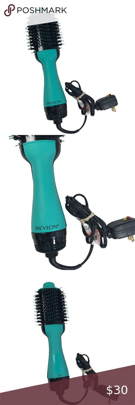 REVLON One Step Volumizer Original Hair Dryer And Hot Air Brush Teal Revlon Airbrush Teal