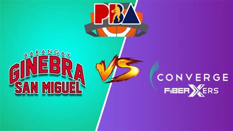 Barangay Ginebra Vs Converge FiberXers PBA Live Play By Play Scoreboard