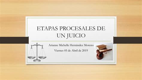 Etapas Procesales De Un Juicio Ppt