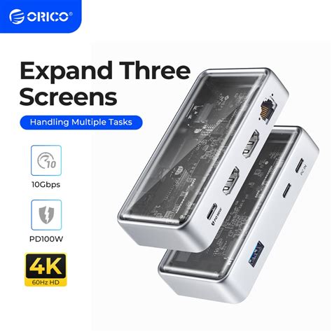 ORICO USB C Expansion Dock Type C To 4K60Hz DP HDMI 3 Different