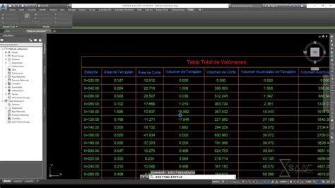 Autocad Civil D Proyecto Geom Trico Tabla De Vol Menes Youtube