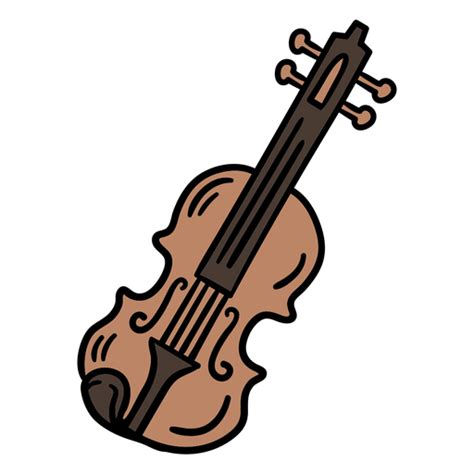 Diseño Png Y Svg De Violín Austriaco Símbolo Handdrawn Color Para Camisetas