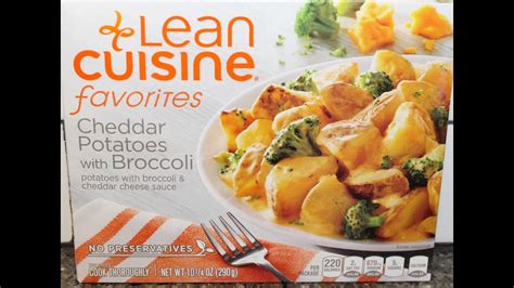 Lean Cuisine Cheddar Potatoes With Broccoli Review Youtube