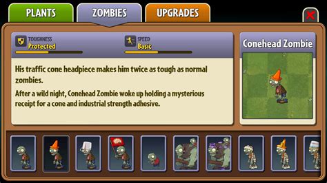 Plants Vs Zombies 2 Zombies Almanac