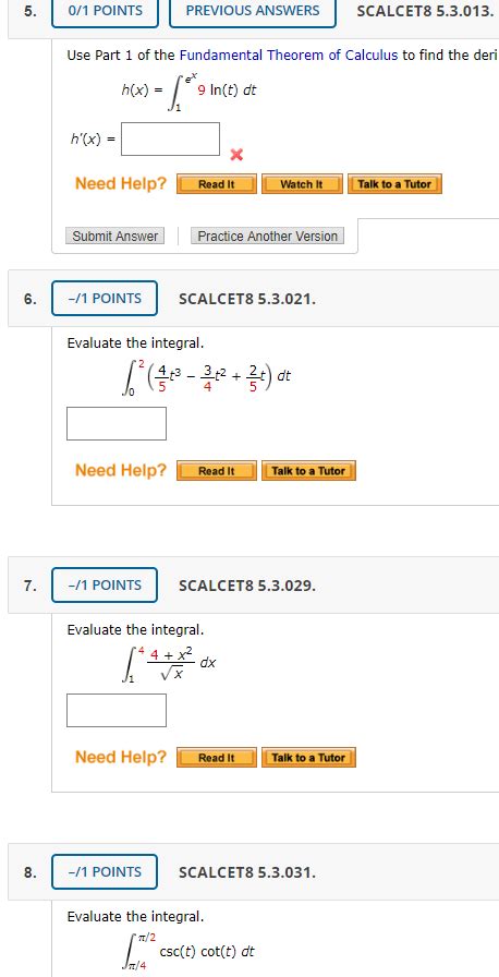 Solved Points Previous Answers Scalcet Use Chegg