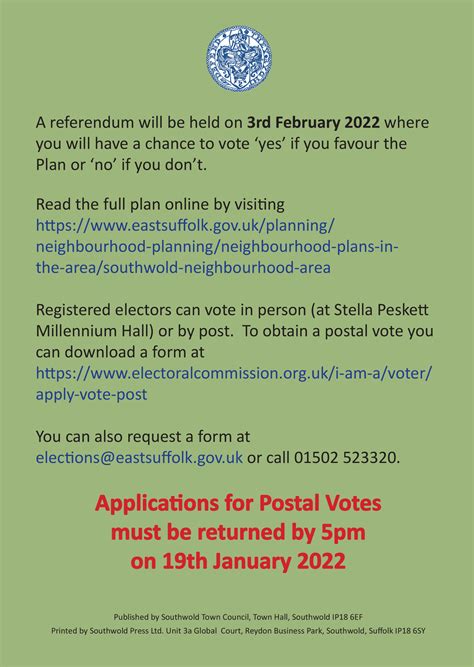 Southwold Neighbourhood Plan - Southwold Town Council, Suffolk UK