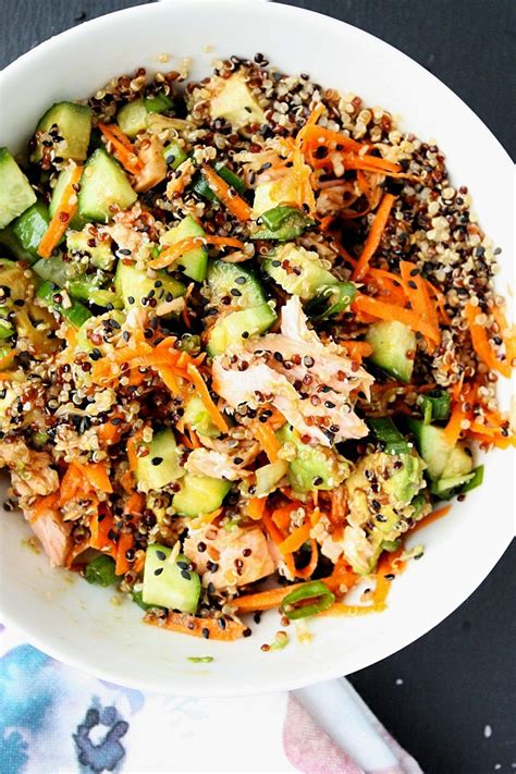 Salmon Poke Bowl Recipe With Quinoa Monday Sunday Kitchen Recipe Salmon Poke Bowl Recipe