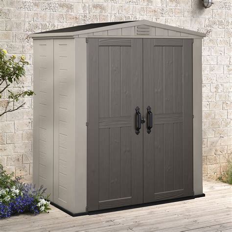 Keter Common 6 Ft X 3 Ft Actual Interior Dimensions 5 333 Ft X 3 25 Ft Factor Gable Storage