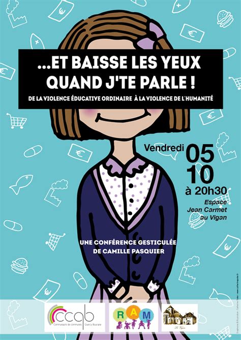 Conférence gesticulée de et avec Camille Pasquier Et baisse les yeux