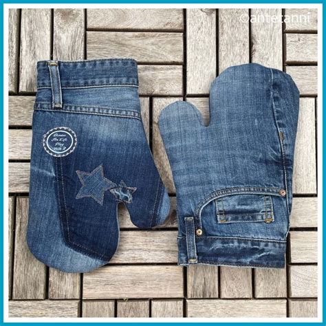 Jeans Upcycling Ofenhandschuhe Antetanni N Ht Handschuhe N Hen