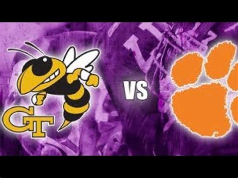 Clemson Vs Georgia Tech Live Youtube