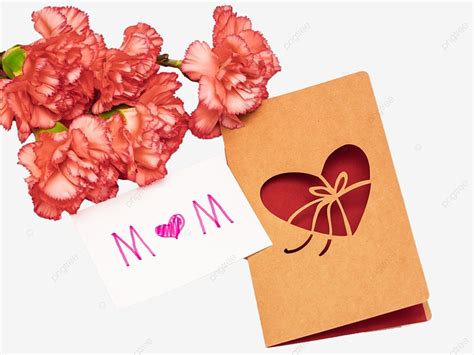 Mothers Day Card And Carnations Mothers Day Greeting Card Carnation