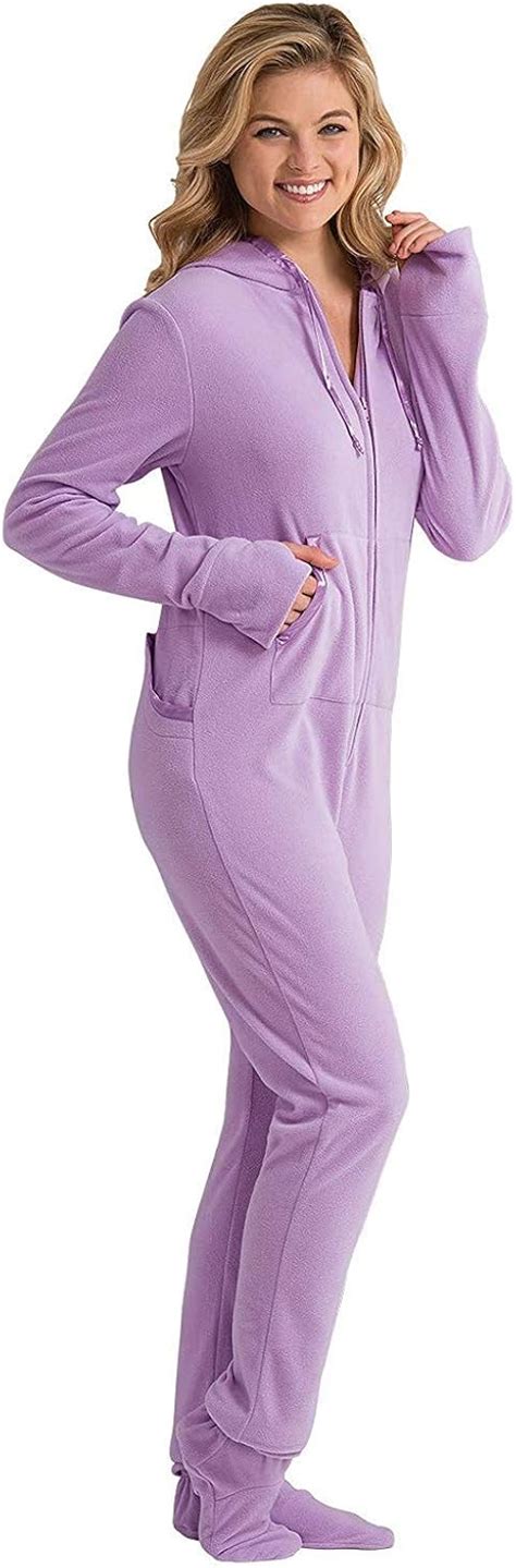 Pajamagram Womens Onesie Fleece Pj Drop Seat Pajamas Women