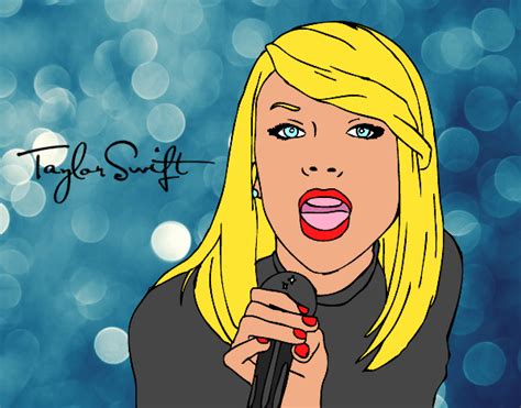 Dibujo De Taylor Swift Cantando Pintado Por Krusty En El