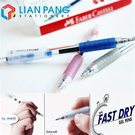 Faber Castell Fast Dry Air Gel Retractable Pen 10pcs In Box Shopee