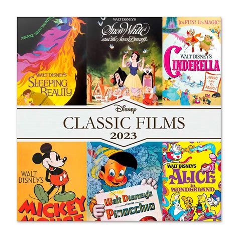 Disney Classic Films 2023 Calendar 30 x 30 Cm Multicolor | Kidinn