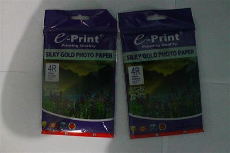 Kertas Foto R Gsm Silky Gold Paper Glossy Books Stationery