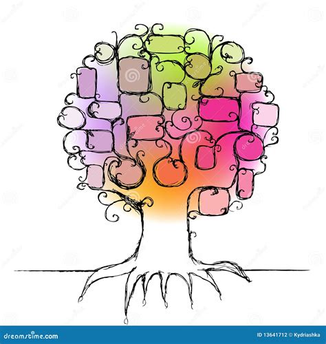 Design of family tree stock vector. Illustration of leaf - 13641712